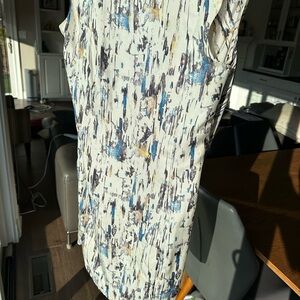 Ports 1961 Artistic Print silk sheath dress